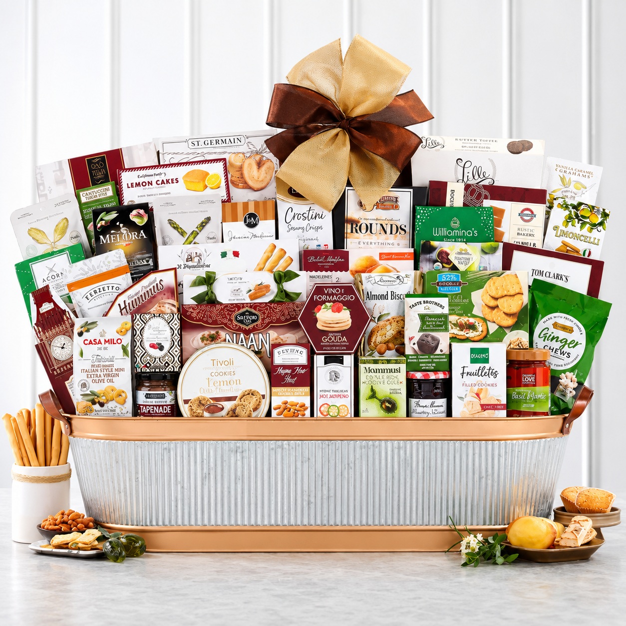 Large gourmet corporate gift basket