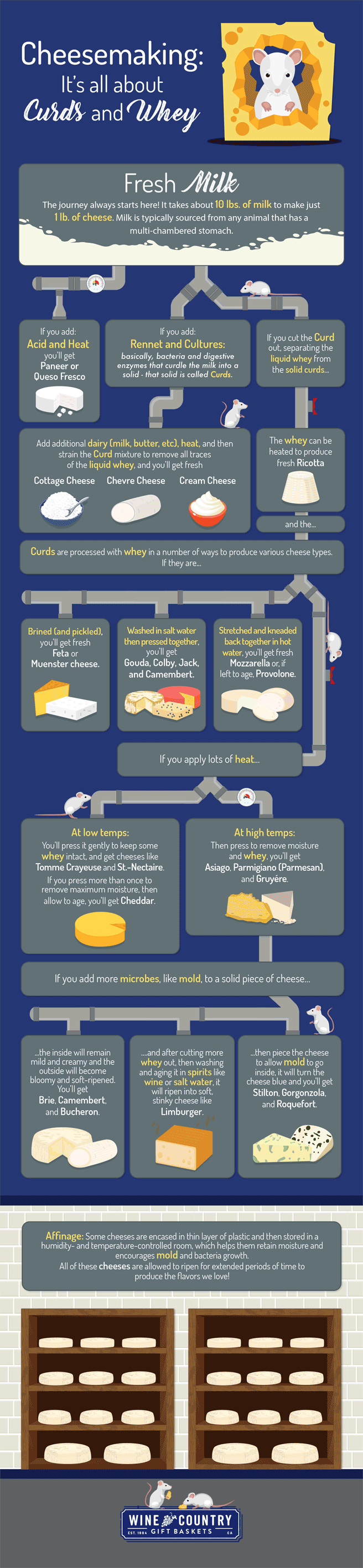 10 Steps Of Cheesemaking Infographic – KQTRUC